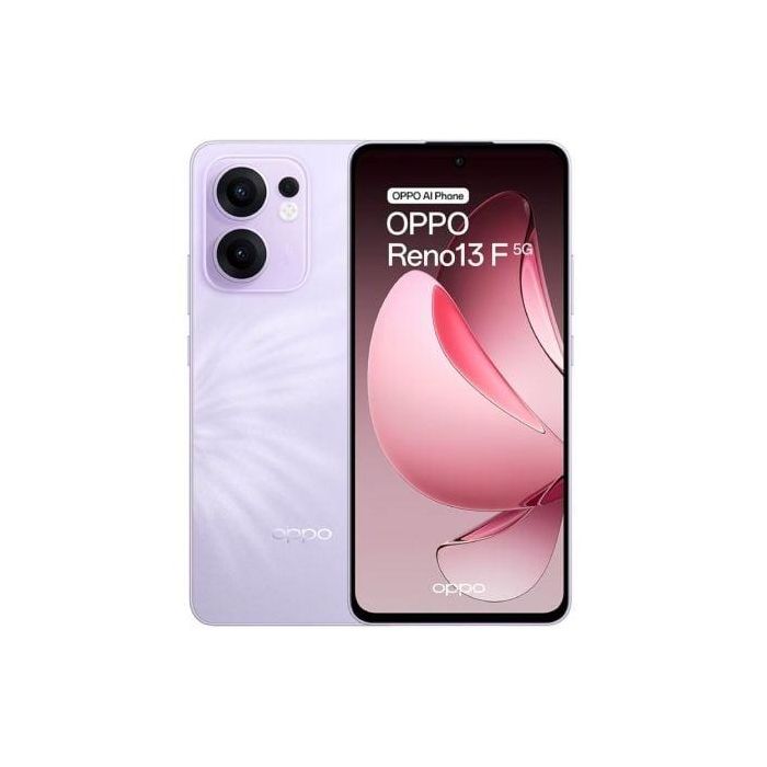 Oppo 110010234357 Smartphone Reno 13 F 8GB RAM 256GB Almacenamiento 6.67" AMOLED 5G Púrpura Snapdragon 6 Gen 1 Cámara 50MP IP69 Oppo 110010234357 Smartphone Reno 13 F 8GB RAM 256GB Almacenamiento 6.67" AMOLED 5G Púrpura Snapdragon 6 Gen 1 Cámara 50MP IP69