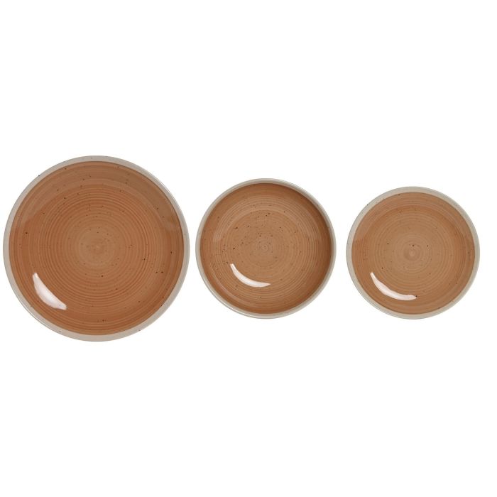 Vajilla Basicos DKD Home Decor Naranja Blanco 27 x 3 x 27 cm Set de 18 Vajilla Basicos DKD Home Decor Naranja Blanco 27 x 3 x 27 cm Set de 18