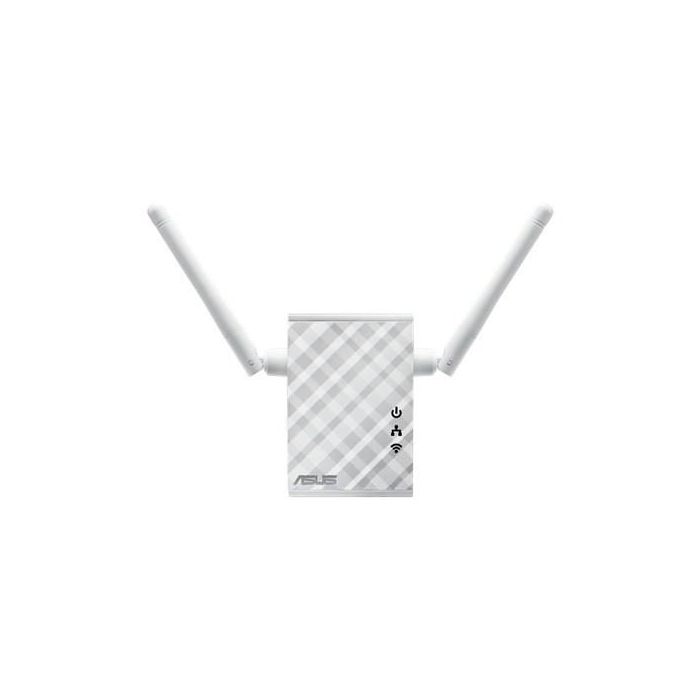 Asus Repetidor WiFi RP-N12 300Mbps, Extensor de Red Inalámbrico con 2 Antenas MIMO Externas, Cobertura Ampliada para el Hogar 5