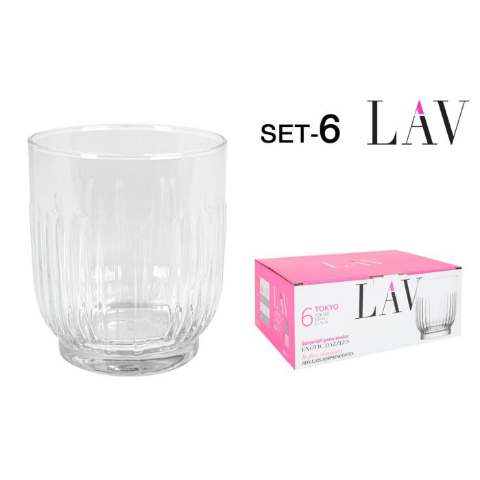 Lav Set de 6 Vasos Tokyo 330 cc (8 Cajas)