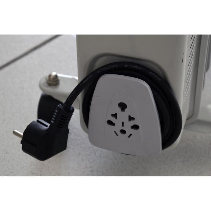 Radiador eléctrico de aceite - 1500W - WARM TECH - 240V - Hasta 25m3 - Gris 1 Radiador eléctrico de aceite - 1500W - WARM TECH - 240V - Hasta 25m3 - Gris 1