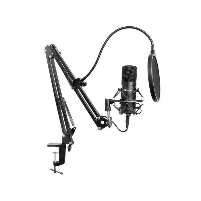 Sandberg Streamer USB Microphone Kit con Brazo Ajustable, Filtro Antipop y Antiviento para Streaming y Grabación de Video 0 Sandberg Streamer USB Microphone Kit con Brazo Ajustable, Filtro Antipop y Antiviento para Streaming y Grabación de Video 0