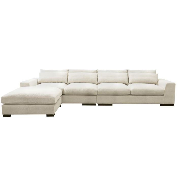 Sofa Moderno DKD Home Decor Crema 218 x 88 x 386 cm 1 Sofa Moderno DKD Home Decor Crema 218 x 88 x 386 cm 1
