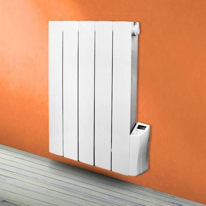 Radiador eléctrico de inercia de fluido - 900W - WARM TECH - 230V - Hasta 35m3 - Blanco 3
