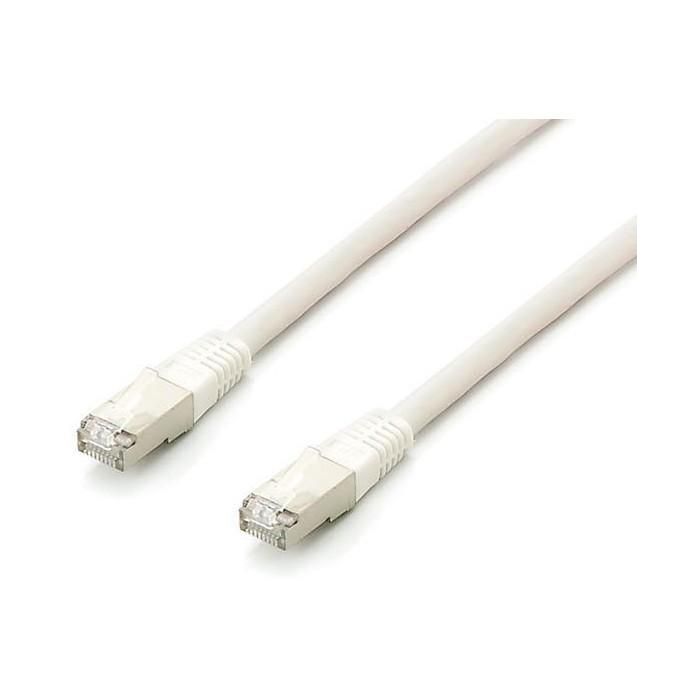 Equip 645613 Cable Patch Cat6A S/FTP 0.25m Blanco, 2xRJ45, 10Gbps, LSZH, Cobre Trenzado, PoE+, Set de 10