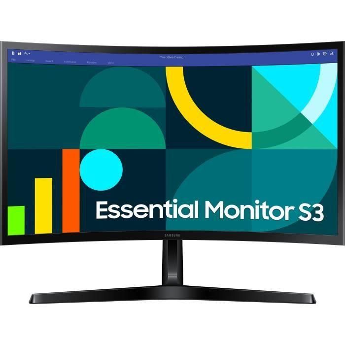 Pantalla para PC - SAMSUNG - S24D366GAU - 24 FHD 1800R - Panel VA - 100Hz - 4ms - 1 HDMI - Inclinable - Negro 1 Pantalla para PC - SAMSUNG - S24D366GAU - 24 FHD 1800R - Panel VA - 100Hz - 4ms - 1 HDMI - Inclinable - Negro 1