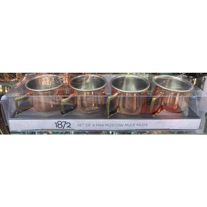 Mug Loft DKD Home Decor Dorado 6 x 5 x 15 cm Set de 4 1