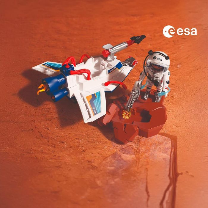 PLAYMOBIL 72013 Planeador Espacial de la ESA - Set de Exploración de Marte con Vehículo y Cristales 3