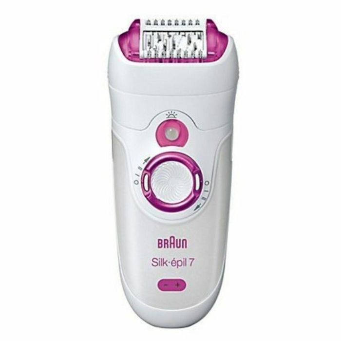 Braun Depiladora Eléctrica SE 7-000 Inalámbrica 2 Velocidades 40 min Blanco / Rosa 25