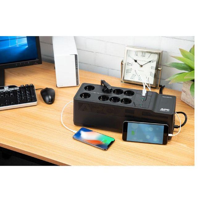 APC BE850G2-GR Back-UPS 850VA 520W Senoidal Offline con 8 Tomas Tipo F y USB para PC/Red 5 APC BE850G2-GR Back-UPS 850VA 520W Senoidal Offline con 8 Tomas Tipo F y USB para PC/Red 5