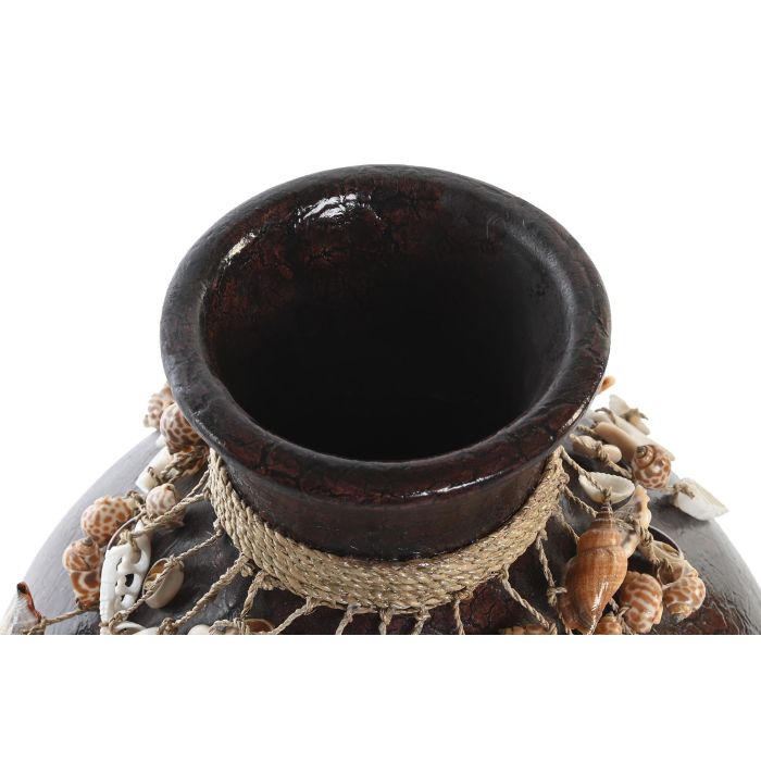 DKD Home Decor Jarron Balines Multicolor Bambu Conchas 30 x 32 x 30 cm (2 Unidades) 1 DKD Home Decor Jarron Balines Multicolor Bambu Conchas 30 x 32 x 30 cm (2 Unidades) 1