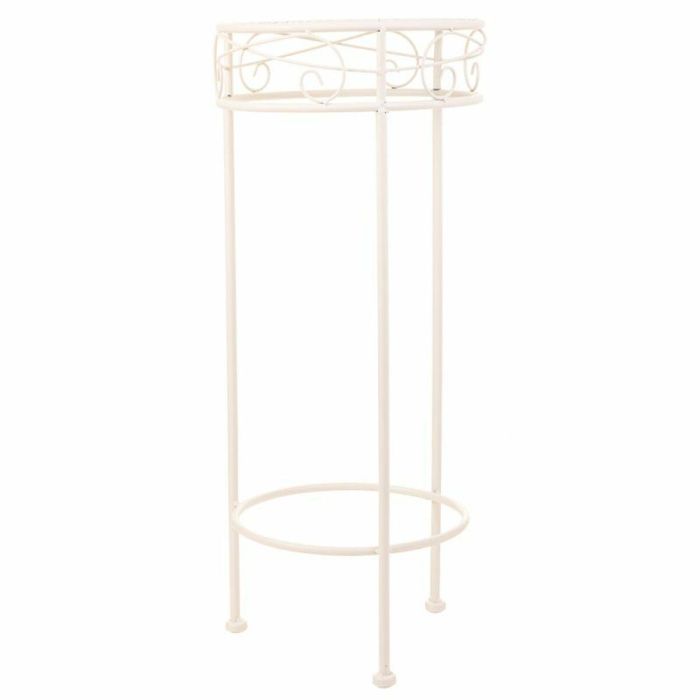 Soporte para Maceta Alexandra House Living Blanco Metal Hierro 28 x 120 x 58 cm 3