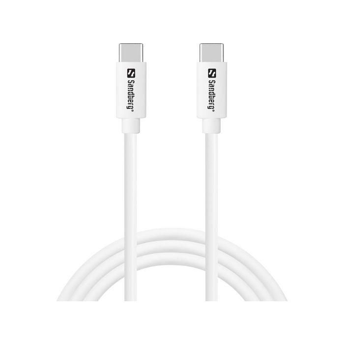 Sandberg Cargador de Pared USB-C PD 20W con Cable USB-C a USB-C 1M para Smartphones y Tablets - Enchufe EU 2