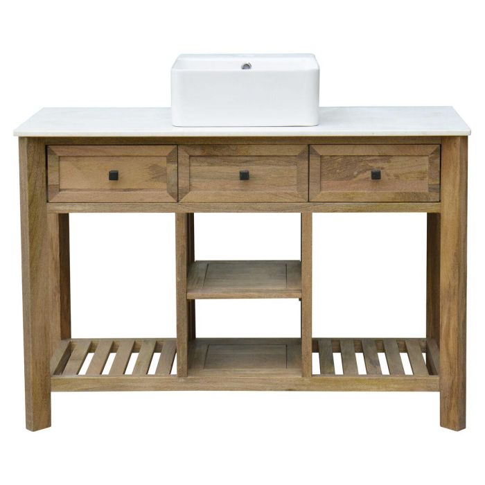 Mueble De Baño Balines DKD Home Decor Natural Blanco 50 x 82 x 120 cm 1 Mueble De Baño Balines DKD Home Decor Natural Blanco 50 x 82 x 120 cm 1