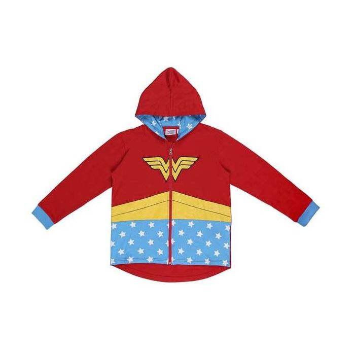 Sudadera con Capucha Niño Wonder Woman Rojo 10 Años Sudadera con Capucha Niño Wonder Woman Rojo 10 Años