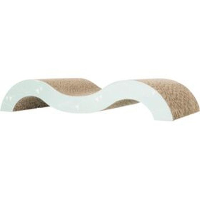 Trixie TRI4011905480121 Rascador para Gatos Junior Wave, Forma Ondulada, Medidas 38x7x18 cm, Tonos Malva y Menta 5