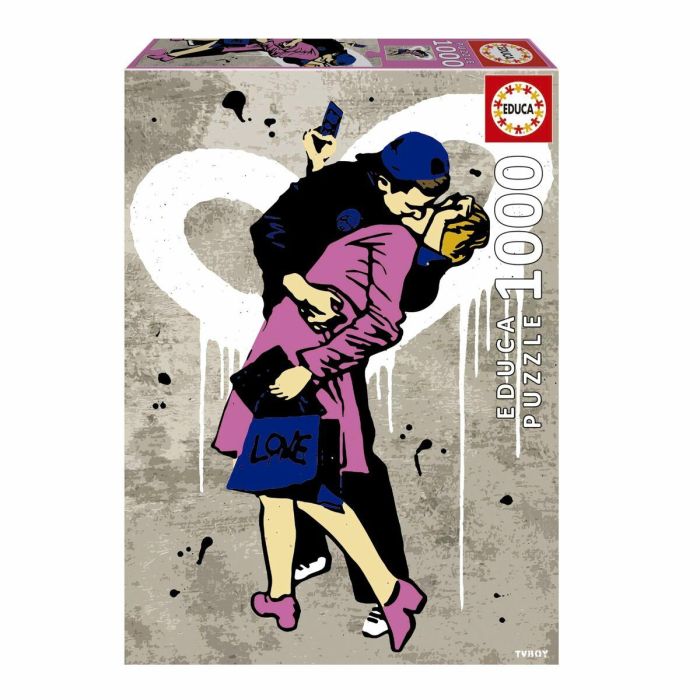 EDUCA EDU1747456939026 Puzzle El Beso, Chico de la Televisión 1000 piezas - 68x48 cm - Adultos +12 años 7 EDUCA EDU1747456939026 Puzzle El Beso, Chico de la Televisión 1000 piezas - 68x48 cm - Adultos +12 años 7