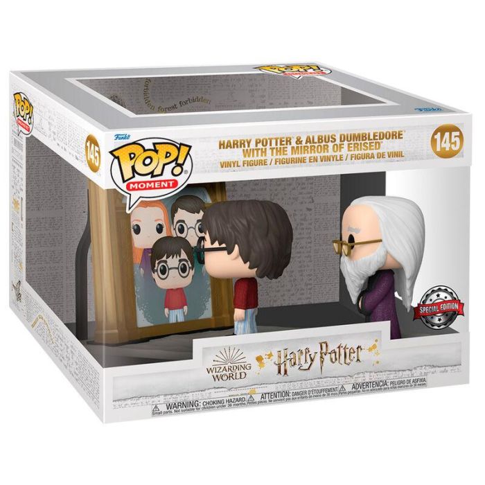 Funko Pop Moment Harry Potter, Dumbledore y el Espejo de Oesed - Figura de Vinilo de 9 cm 1