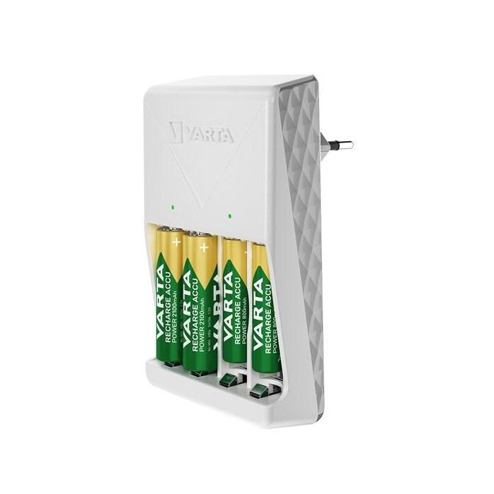 Varta Cargador de Pilas 2 ó 4 AA/AAA y 4xAA 2100 mAh Blanco 3 Varta Cargador de Pilas 2 ó 4 AA/AAA y 4xAA 2100 mAh Blanco 3