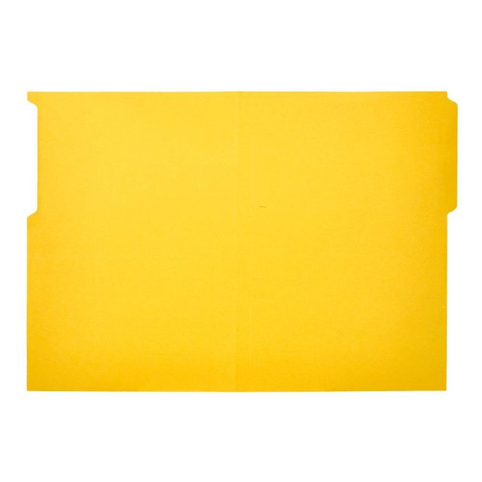 Subcarpeta Cartulina Liderpapel Folio Pestaña Superior 240 gr-M2 Amarillo 50 unidades 7