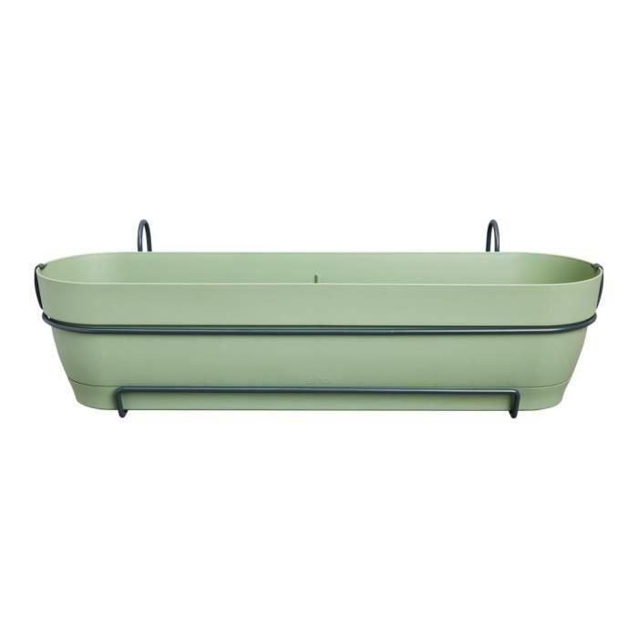 Elho Vibia Campana Balconiere Allin1 70 - Verde - L 70 x B 26 x H 17 cm - Balcón - 100% reciclado 1 Elho Vibia Campana Balconiere Allin1 70 - Verde - L 70 x B 26 x H 17 cm - Balcón - 100% reciclado 1
