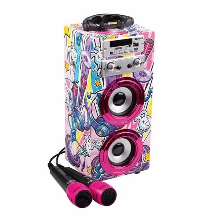 World Brands Karaoke con 2 Micrófonos, Bluetooth, Radio FM, USB/Micro SD, Asa y Soporte Móvil. Ideal Niños +6 Años 2 World Brands Karaoke con 2 Micrófonos, Bluetooth, Radio FM, USB/Micro SD, Asa y Soporte Móvil. Ideal Niños +6 Años 2