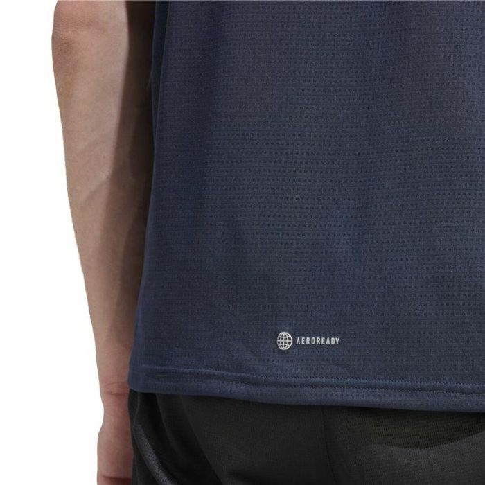 Camiseta Adidas Own The Run Azul 1 Camiseta Adidas Own The Run Azul 1