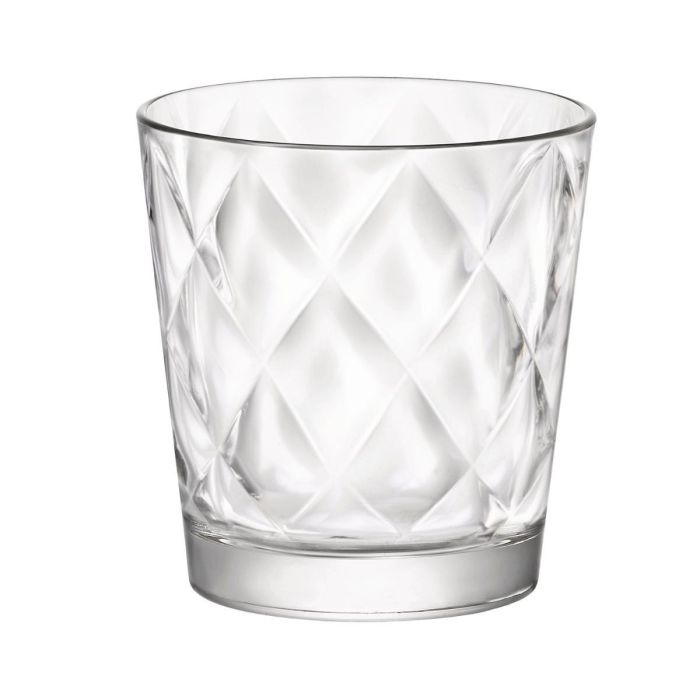 Bormioli Rocco Set 6 Vasos Bajos Kaleido Vidrio Templado 25 cL Transparente con Relieve Apto Lavavajillas