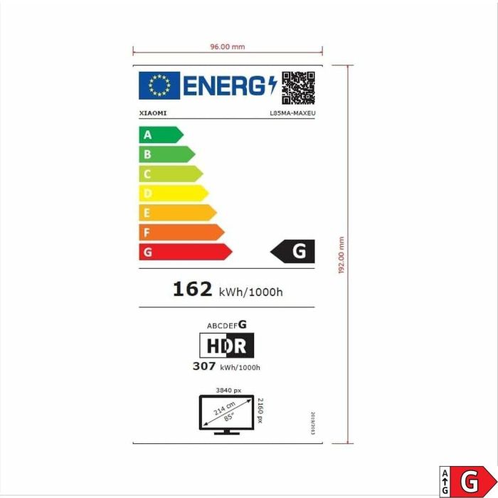 Smart TV Xiaomi ELA5730EU 4K Ultra HD QLED 85" 39