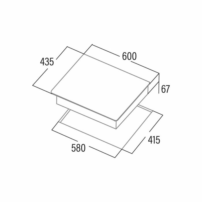 Placa de Inducción Cata TT5003/G 60 cm 5700 W 1