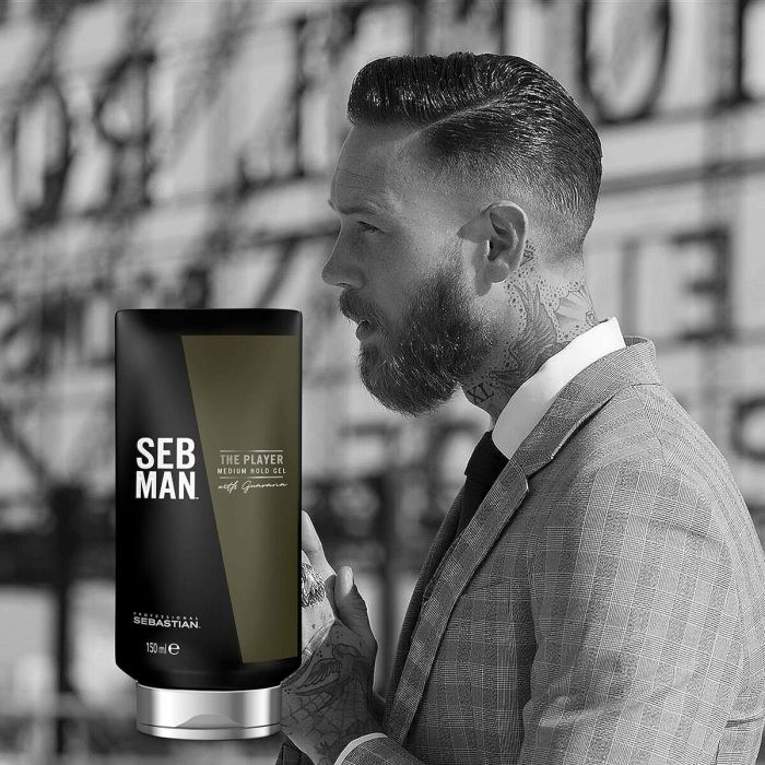 Sebman THE PLAYER Gel de peinado Fijación y Control 150ml - Cabello definido con extracto de guaraná 1 Sebman THE PLAYER Gel de peinado Fijación y Control 150ml - Cabello definido con extracto de guaraná 1
