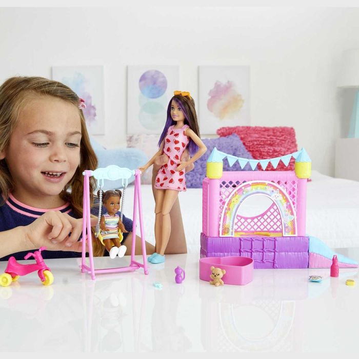 Muñeca Barbie Skipper Niñera Con Castillo Inflable Hhb67 Mat 4 Muñeca Barbie Skipper Niñera Con Castillo Inflable Hhb67 Mat 4