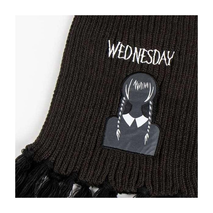 Gorro y Bufanda Wednesday Negro 3