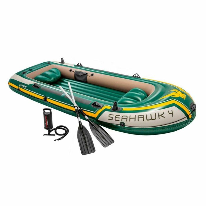 Barca Hinchable Intex Seahawk 4 Verde 351 x 48 x 145 cm Barca Hinchable Intex Seahawk 4 Verde 351 x 48 x 145 cm