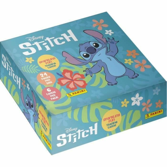 Panini PAN8051708019124 Caja Expositora 24 Sobres Cromos STITCH TC | 144 Tarjetas Coleccionables
