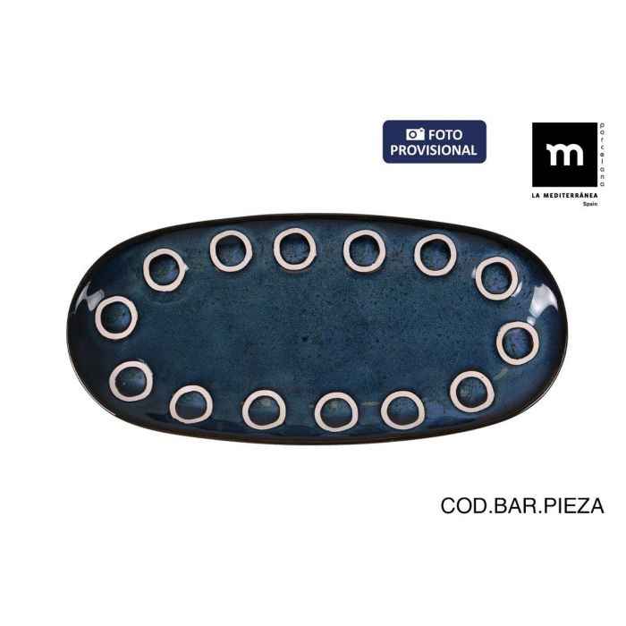 Fuente de Cocina La Mediterránea Almudena Azul Ovalado 25 x 12 x 2,2 cm (24 Unidades) 2 Fuente de Cocina La Mediterránea Almudena Azul Ovalado 25 x 12 x 2,2 cm (24 Unidades) 2