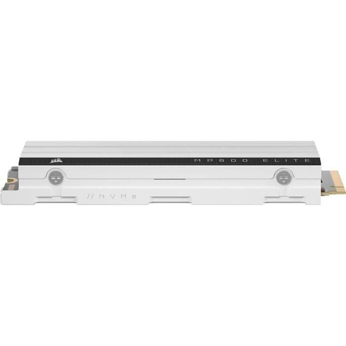 Corsair COR0840006677635 Unidad de Estado Sólido Interna MP600 ELITE 1TB NVMe PCIe Gen4 x4 M.2 para PS5 con Disipador LP Blanco 4