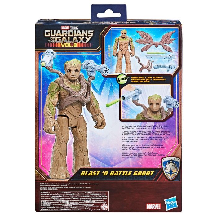 Hasbro Figura de Acción Marvel Blast N' Battle Groot, Juguete Inspirado en Guardianes de la Galaxia para Niños 2 Hasbro Figura de Acción Marvel Blast N' Battle Groot, Juguete Inspirado en Guardianes de la Galaxia para Niños 2