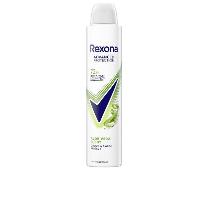 Rexona Advanced Protection Desodorante Antitranspirante Mujer Aloe Vera Aerosol 200 ml – 72h de Protección con Motionsense