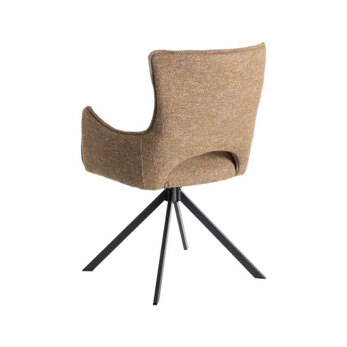 Silla Beige Tejido-Metal Salón 58,50 X 60 X 86,50 cm