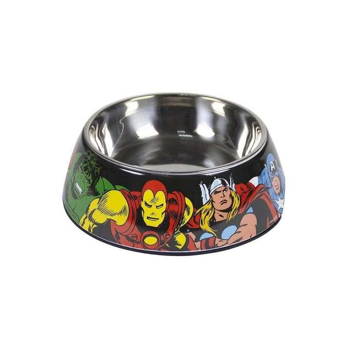 Marvel T4L:L Comedero para Perro con Diseño Temático Marvel, Talla Grande L, Color Rojo