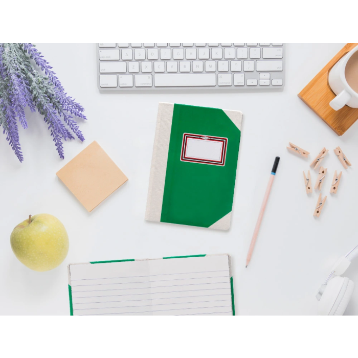 Fernandes Libro Cartone Cosido DIN A5+ Rayado Horizontal 50 Hojas 100gr Verde 8