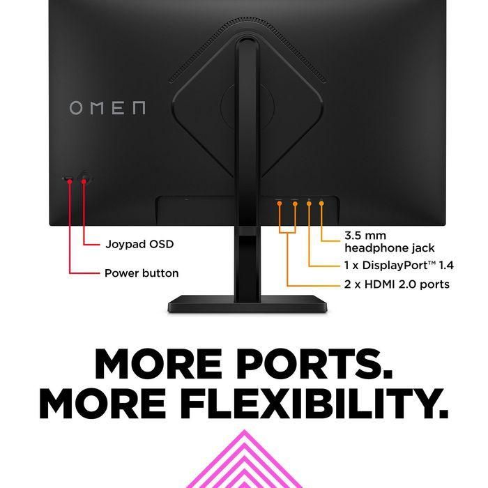 HP OMEN 27q Monitor Gaming, 27 pulgadas QHD (2560x1440), 165 Hz de Tasa de Refresco, con Alto Rendimiento y Colores Vívidos HP OMEN 27q Monitor Gaming, 27 pulgadas QHD (2560x1440), 165 Hz de Tasa de Refresco, con Alto Rendimiento y Colores Vívidos
