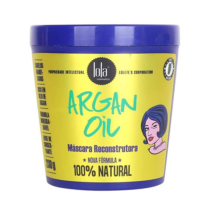 Lola Cosmetics Mascarilla Capilar Reconstructora con Aceite de Argán 230 gr