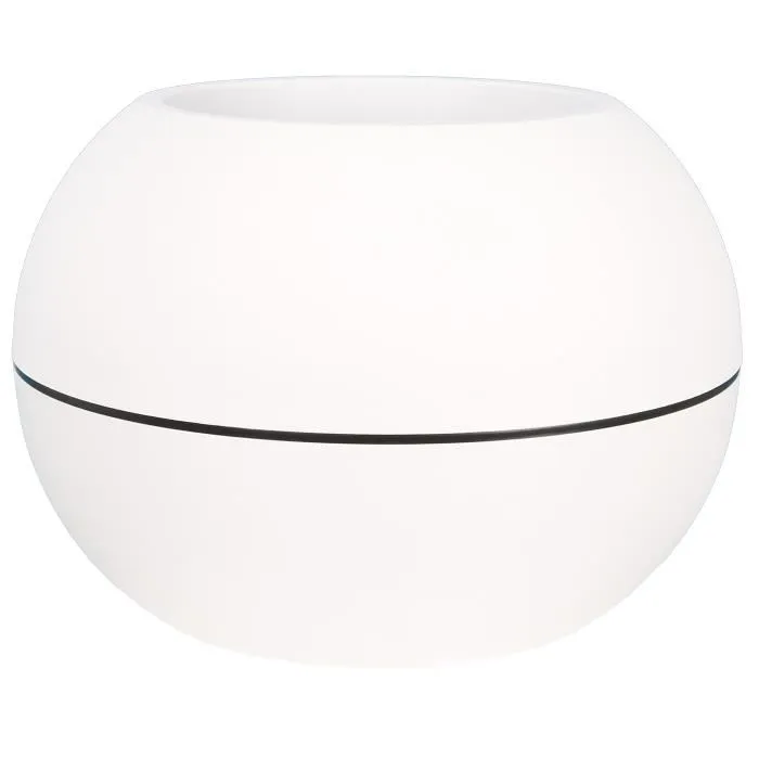 Riviera RIV3580798142023 Jardinera Redonda Plástico Blanco Diámetro 40 cm 1