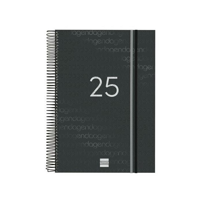 Finocam Agenda Anual Year Espiral E40-210x297 mm 1Dp Negro 2025 Finocam Agenda Anual Year Espiral E40-210x297 mm 1Dp Negro 2025