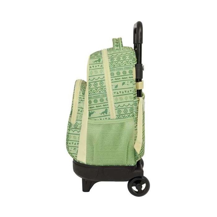 Mochila Escolar con Ruedas Mufasa Verde Beige 33 x 45 x 22 cm 2