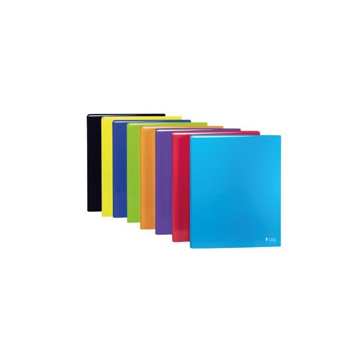 Carpeta De Anillas Carchivo Luz Carton Plastificado Brillo Fº-Xl 4 An. 25Mm Negro 4 unidades