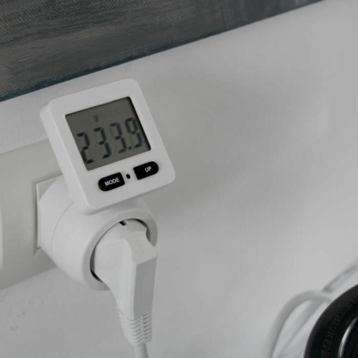 Enchufe con medidor de consumo Chacon 54351 Blanco 2