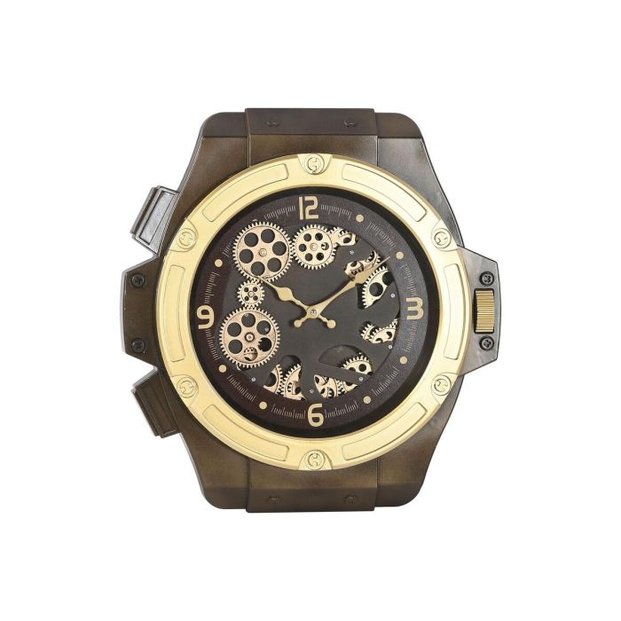 Reloj de Pared Home ESPRIT Dorado Hierro Reloj de Pared Home ESPRIT Dorado Hierro